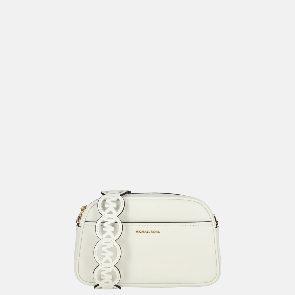 Michael Kors Jet set crossbody tas optic white